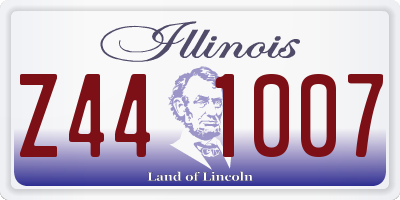 IL license plate Z441007