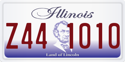 IL license plate Z441010