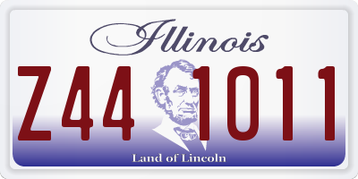 IL license plate Z441011
