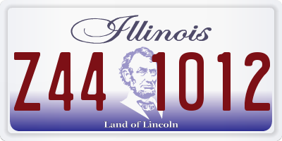 IL license plate Z441012