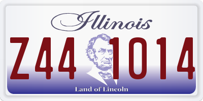 IL license plate Z441014