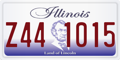 IL license plate Z441015