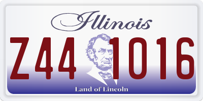 IL license plate Z441016