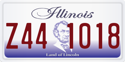 IL license plate Z441018