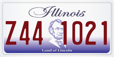 IL license plate Z441021