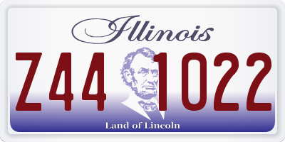 IL license plate Z441022