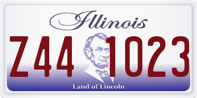 IL license plate Z441023