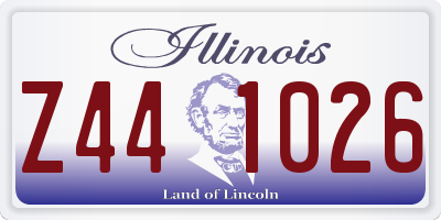 IL license plate Z441026