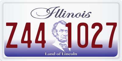 IL license plate Z441027