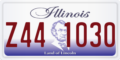 IL license plate Z441030