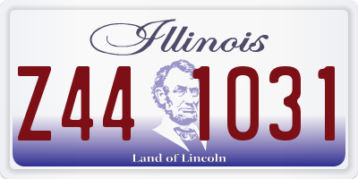 IL license plate Z441031