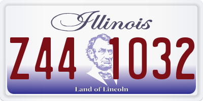 IL license plate Z441032