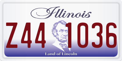 IL license plate Z441036