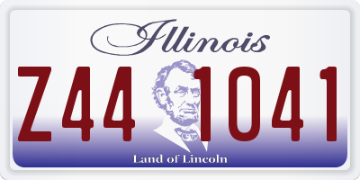 IL license plate Z441041