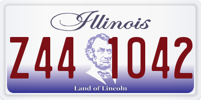 IL license plate Z441042