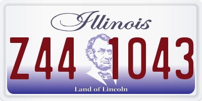 IL license plate Z441043