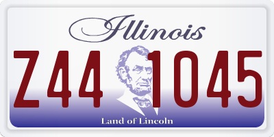 IL license plate Z441045