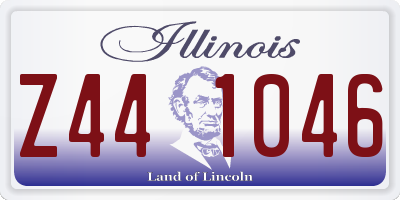 IL license plate Z441046
