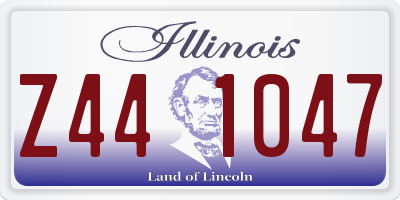 IL license plate Z441047