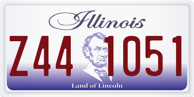 IL license plate Z441051