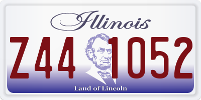 IL license plate Z441052