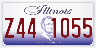 IL license plate Z441055
