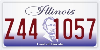 IL license plate Z441057