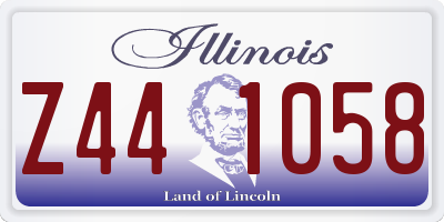 IL license plate Z441058