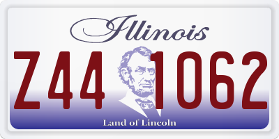 IL license plate Z441062
