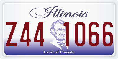 IL license plate Z441066