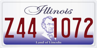 IL license plate Z441072