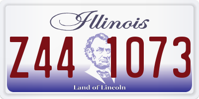 IL license plate Z441073
