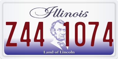 IL license plate Z441074