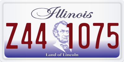IL license plate Z441075