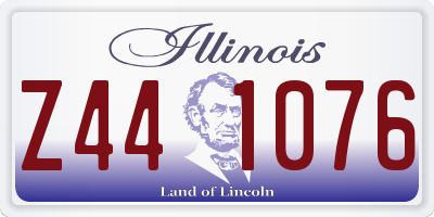 IL license plate Z441076