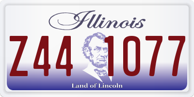 IL license plate Z441077