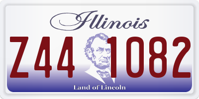 IL license plate Z441082