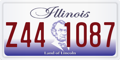 IL license plate Z441087