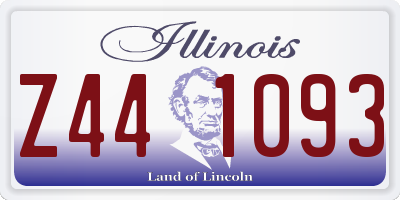 IL license plate Z441093