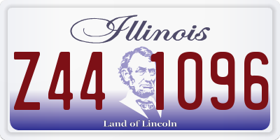 IL license plate Z441096