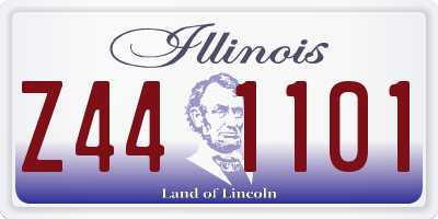IL license plate Z441101