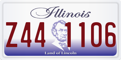 IL license plate Z441106