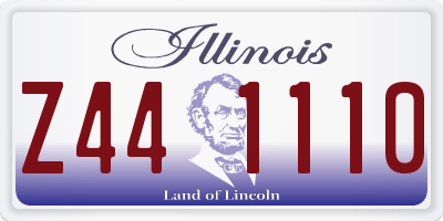 IL license plate Z441110