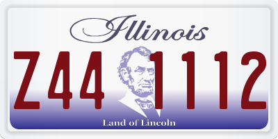 IL license plate Z441112