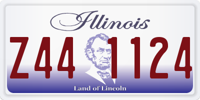 IL license plate Z441124
