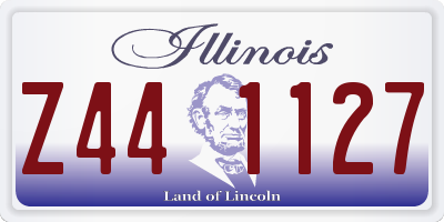 IL license plate Z441127
