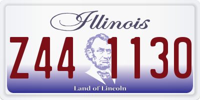 IL license plate Z441130