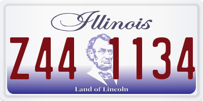 IL license plate Z441134
