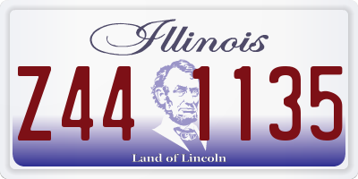 IL license plate Z441135