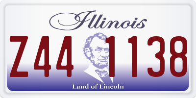 IL license plate Z441138